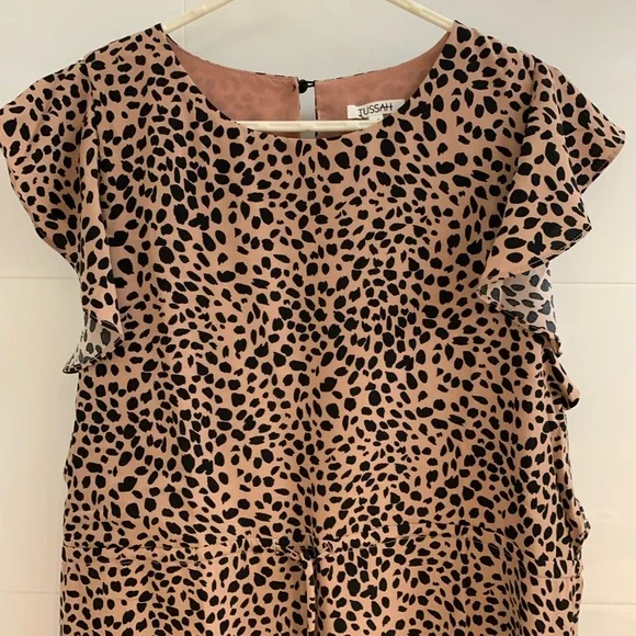 Tussah Ivana Mini Dress in Nude Spot - Size 12 - Picture 5 of 14